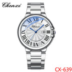 CHENXI Couple Luxury Quartz Wristwatch Stainless Steel Waterproof Luminous Elegant Watch Valentine Gift for Men and Women