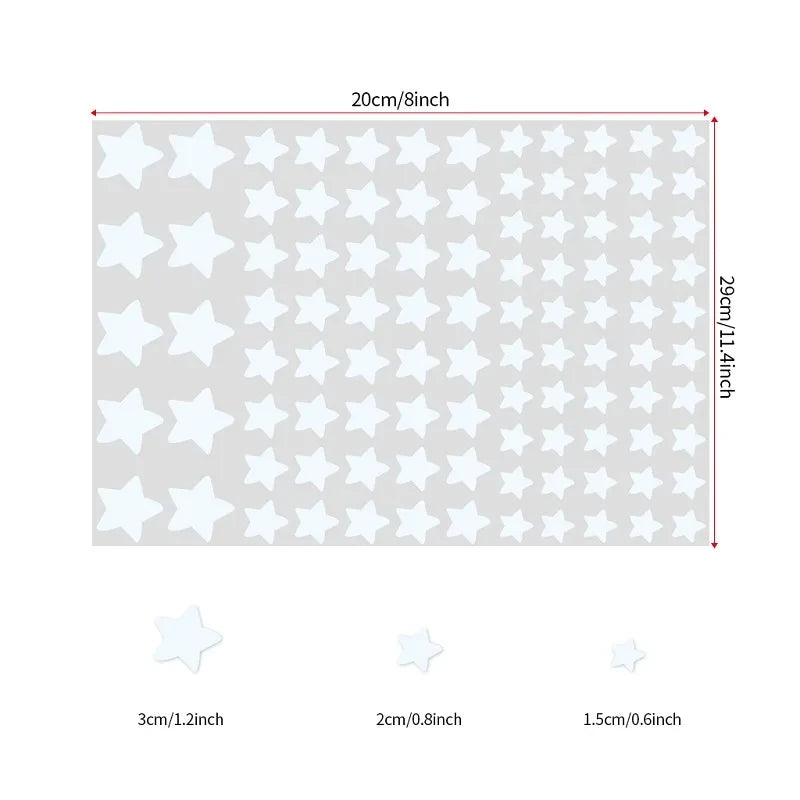 Luminous Stars Wall Stickers for Kids Rooms Hme Decoration Living Room Window Decor Fluorescent Decals Glow in the Dark Stickers