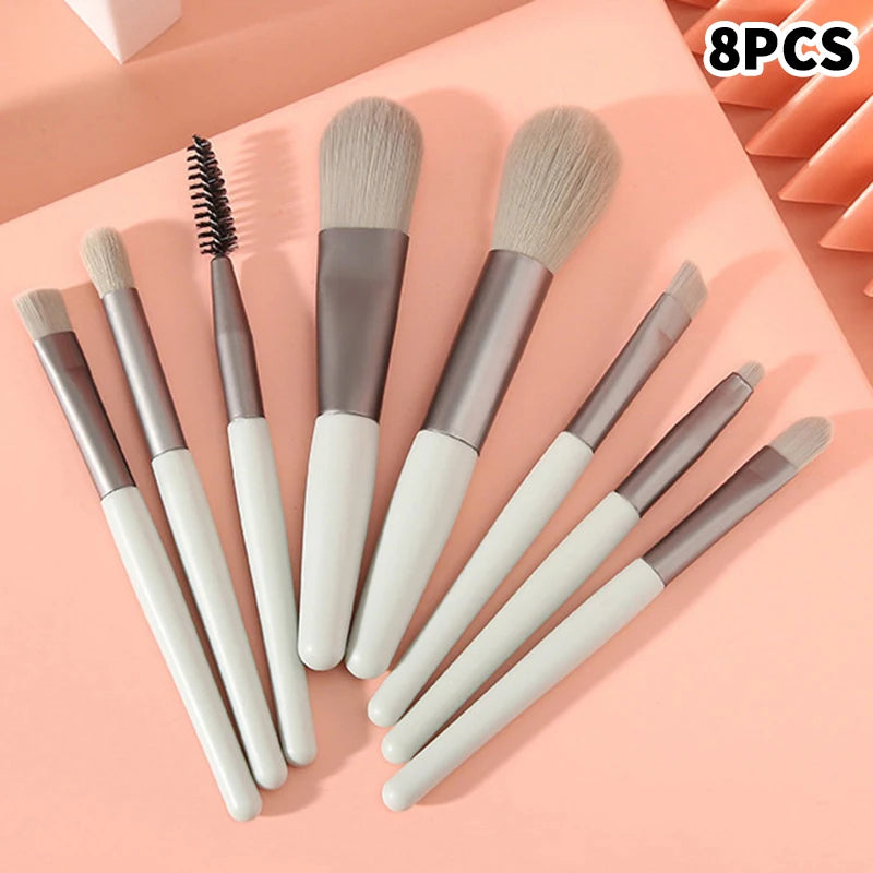 8/10pcs Makeup Brush Set Professional Super Soft Detail Brush Blush Brush Foundation Concealer Eyeshadow Brush Beauty Tools