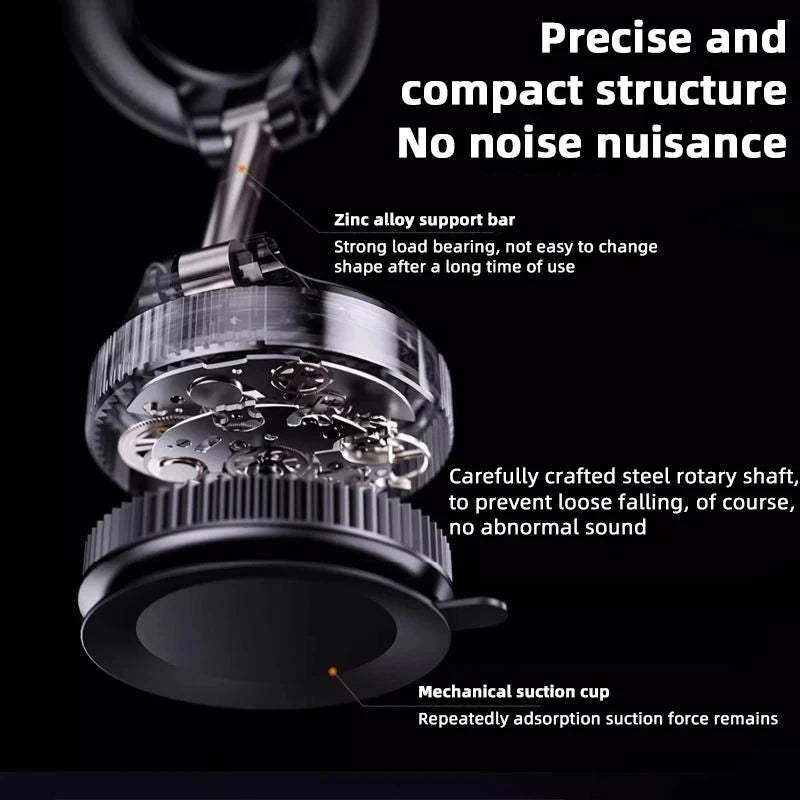 For Magsafe Car Phone Holder Suction Cup Vacuum Magnetic Phone Stand 360° rotatable and Foldable Suction Cup Phone Holder New