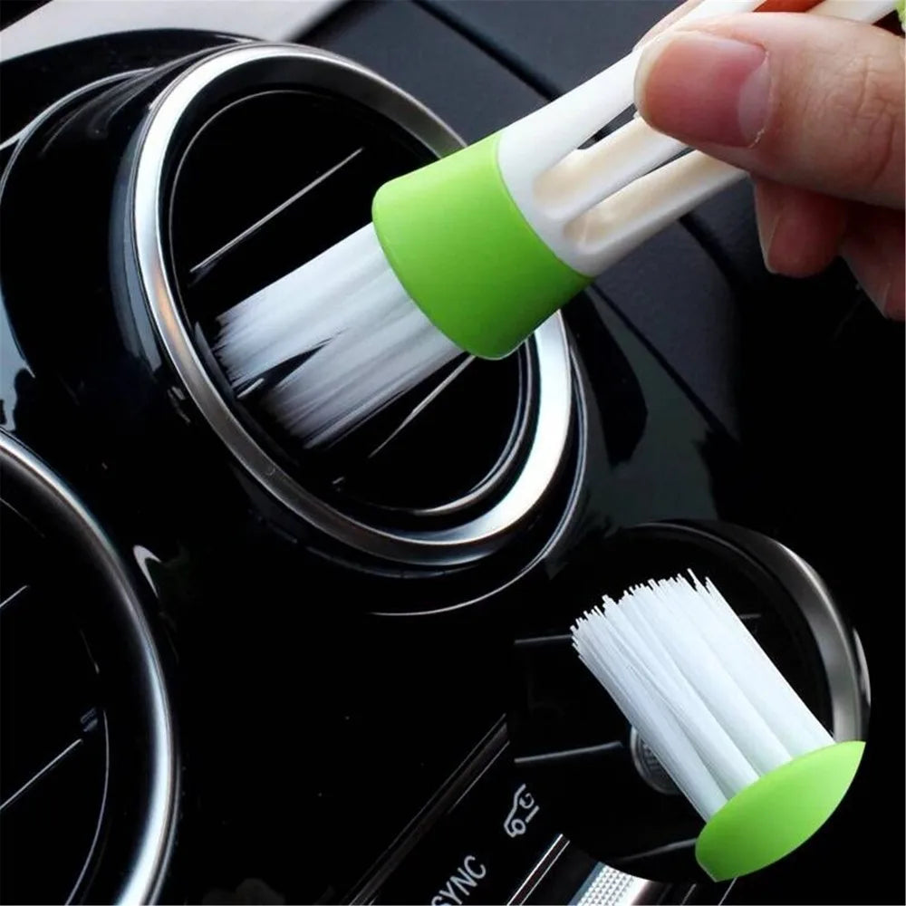 2In1 Green Car Cleaner Brush Vent Blinds for fiat 2007 2001 2003 1500 Chevolet PUNTO 2000 panda 2003