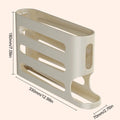 4 Layers Automatic Rolling Egg Holder Rack Fridge Egg Storage Box Container Kitchen Refrigerator Egg Dispenser Kitchen Organizer