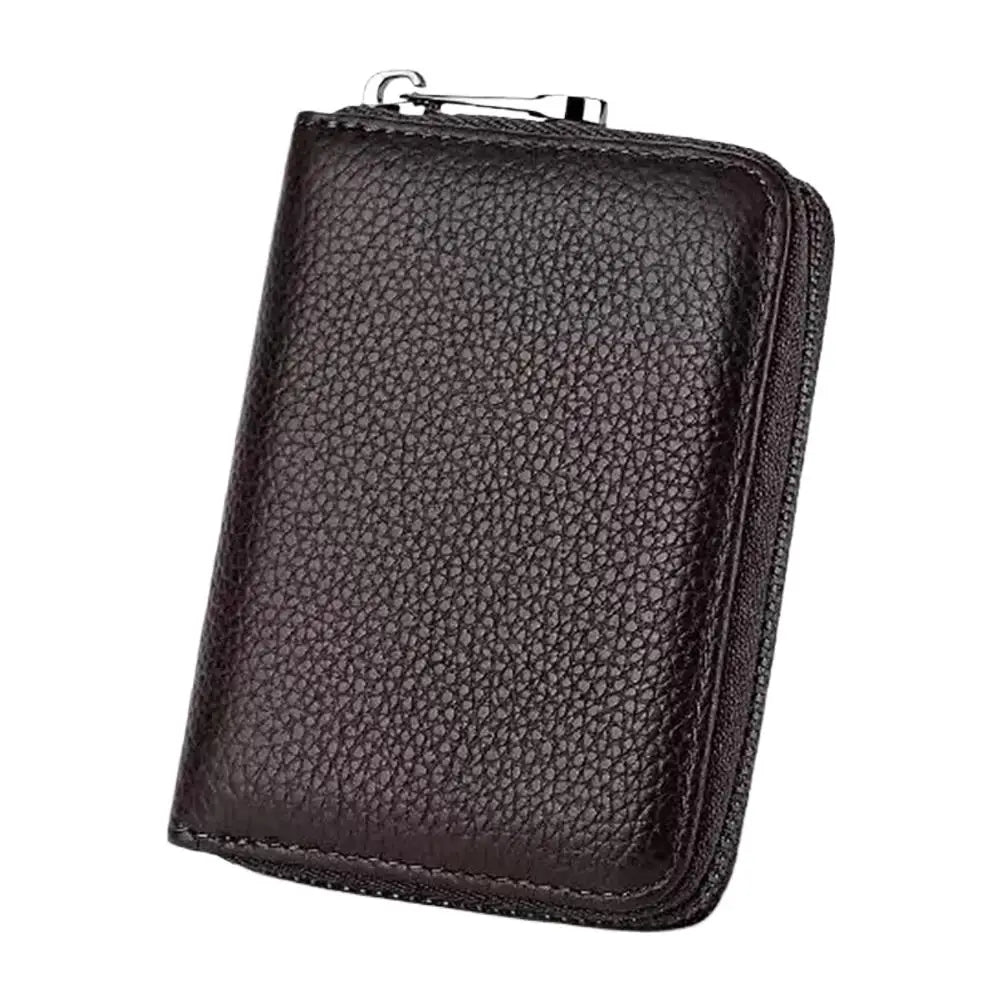 Card Holder PU Credit Card Wallet With Zipper Coin Pocket Slim Credit Card Case Business Bank Credit Card Bag Male Coin Pouch