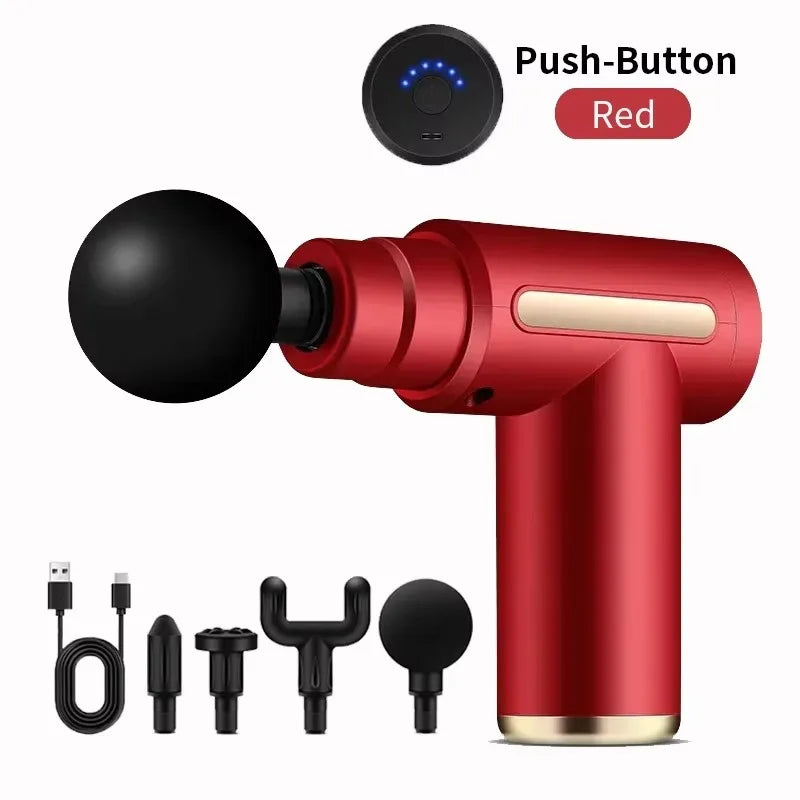 New Portable Fascia Massage Gun Deep Tissue Mini Muscle Massage Gun Lightweight Adjustable Speed Whole Body Massage Equipment