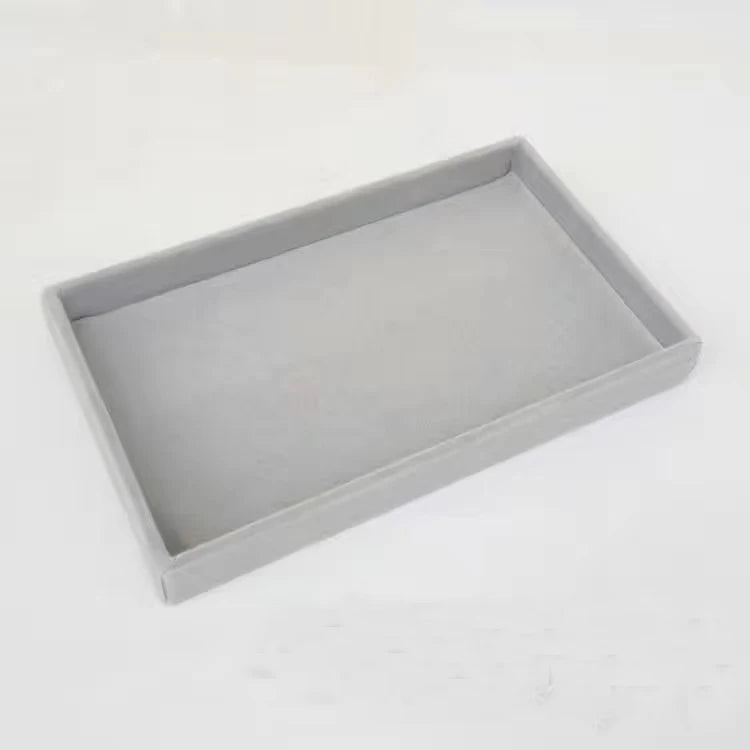 New Jewelry Organizer Velvet Jewelry Storage Tray Display Ring Bracelet Necklace Storage Box Showcase Drawer Organizer Trays