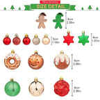 42PCS 6CM Champagne Christmas Ball Xmas Tree Hanging Pendant Ornaments 2026 Christmas Home Decoration 2027 New Year Navidad Gift