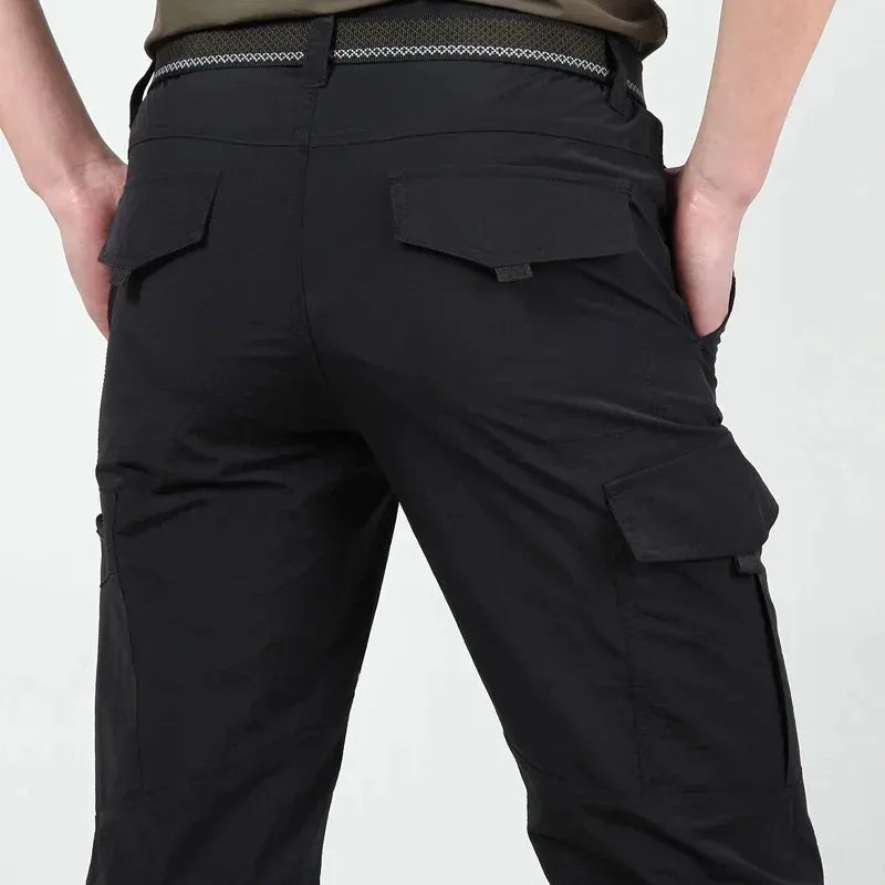 Summer Leisure Light Army Military Pants Men's Outdoor Waterproof Special Police Combat Military Camouflage Pants Cargo Camping
