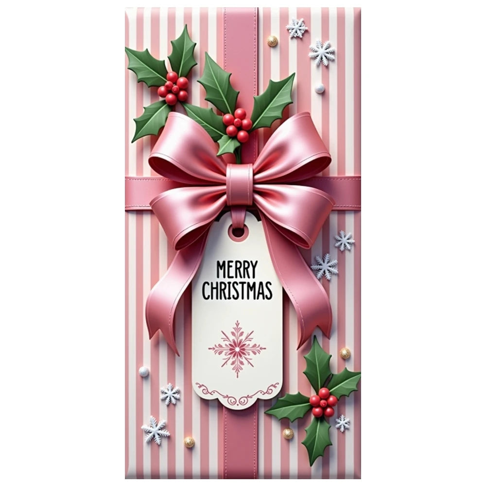 Christmas Door Cover Decorations Santa Claus Send Gift Background Banner for Indoor Outdoor Home Porch Holiday Decor Supplies