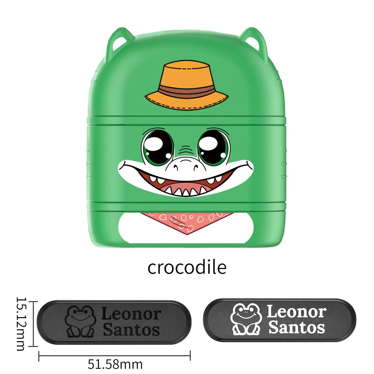 Children's Name Seal Custom Double -layer black and white ink Student's Stamp Kindergarten Clothes Waterproof Name StickerStamp