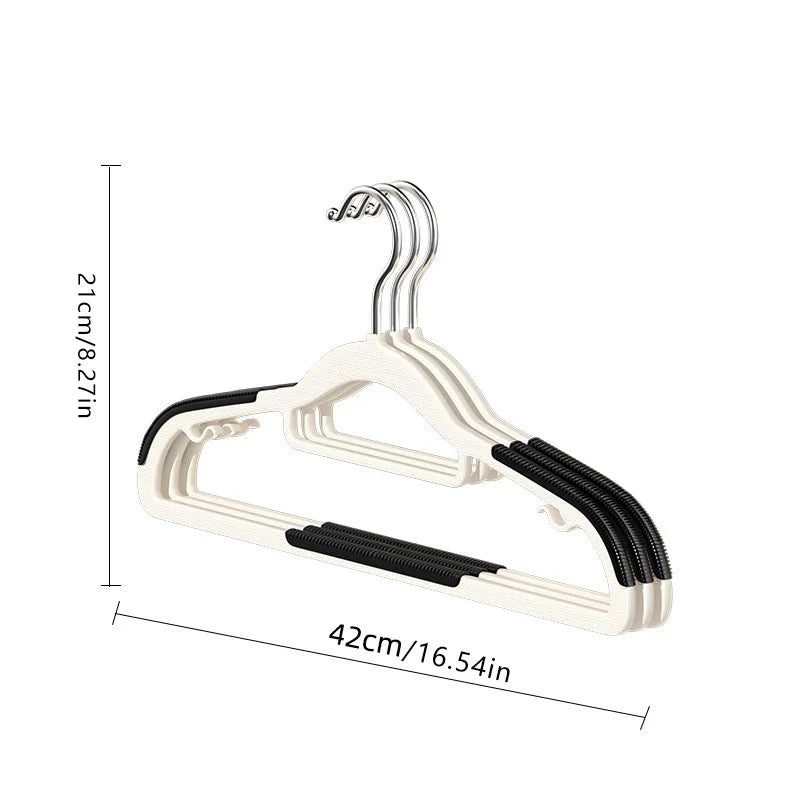 30pcs（10 hangers+20 clips） Anti Slip Hangers Set - Heavy Duty Velvet Clothing Hangers for Wardrobe, Multiple Colors