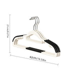 30pcs（10 hangers+20 clips） Anti Slip Hangers Set - Heavy Duty Velvet Clothing Hangers for Wardrobe, Multiple Colors