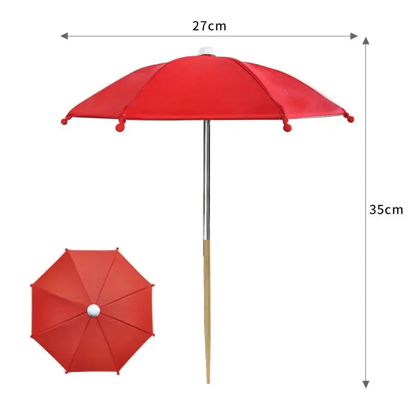 Round Garden Plant Umbrellas Adjustable Height Waterproof For Outdoor Courtyards Backyard Parasol Plant Sun Protecting
