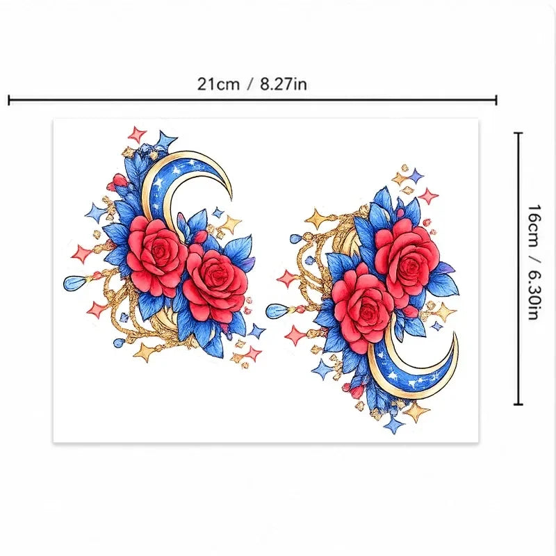 Newest Sexy Octopus Temporary Tattoo Sticker for Women, Purple Tentacle Body Art, Hip Butt Fake Tattoos, Waterproof Easy Apply