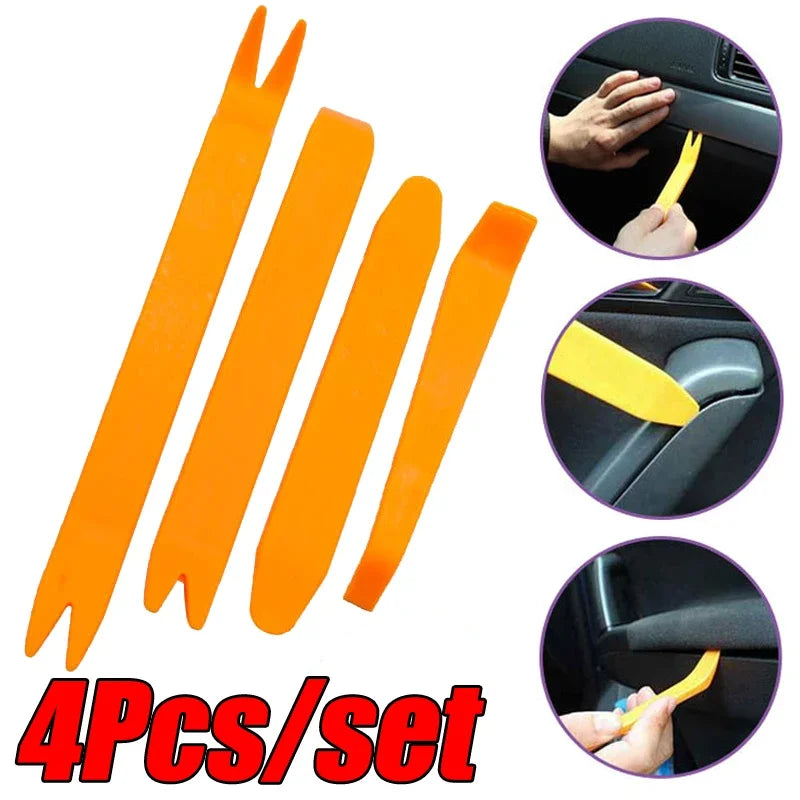 Auto Door Clip Panel Trim Removal Tools Kit Navigation Blades Disassembly Plastic Car Interior Repairing Plastic Pry Hand Tool