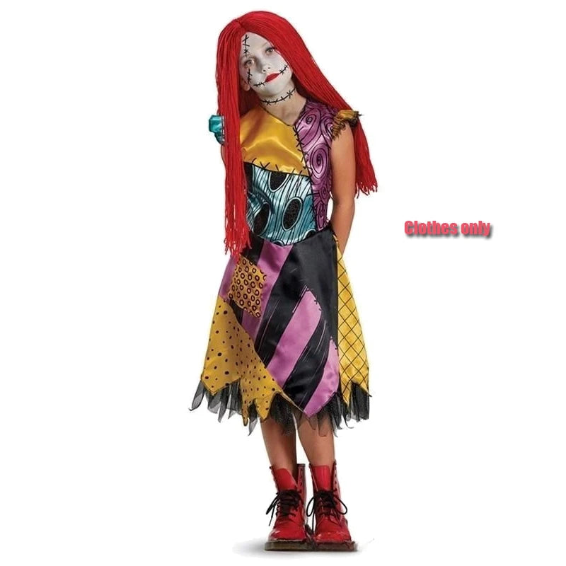 Halloween Costume Girls Witch Ghost Bride Vampire Cosplay Dress Kids Carnival Party Clothes Little Red Riding Hood Dresses Up