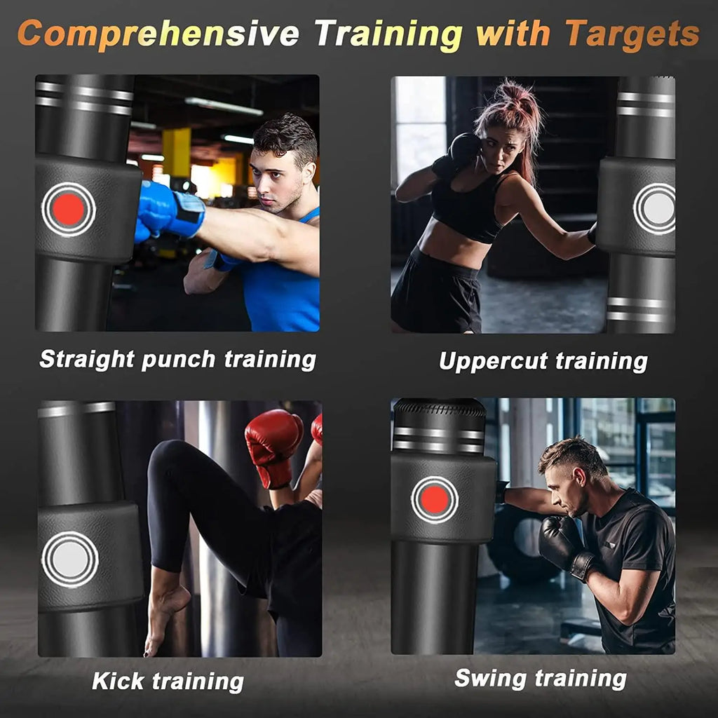 Freestanding Punching Bag 70''-205lbs With Boxing Gloves Heavy Boxing Bag With Suction Cup Base For Adult Youth Kids - Men Stand
