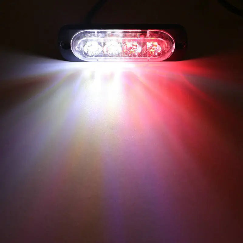 Car 4LED Strobe Light For Car 12V 24V Emergency Signal Lamps Strobe Warning Light Auto Truck Flashing Lighting