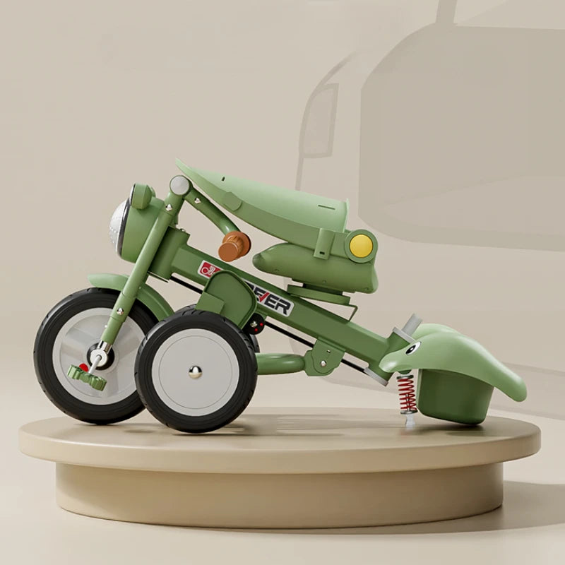 New Children's Tricycle,Reclining and Sitting Foldable Portable Stroller,1-6 Years Old Multifunctional Children's Bicycle