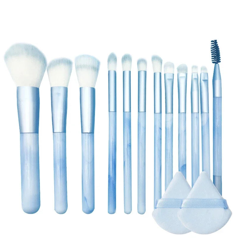 12pcs Professional Makeup Brush Set Premium Synthetic Foundation Concealer Powder Eyeshadow Blush Brushes Hygienic Beauty Tools