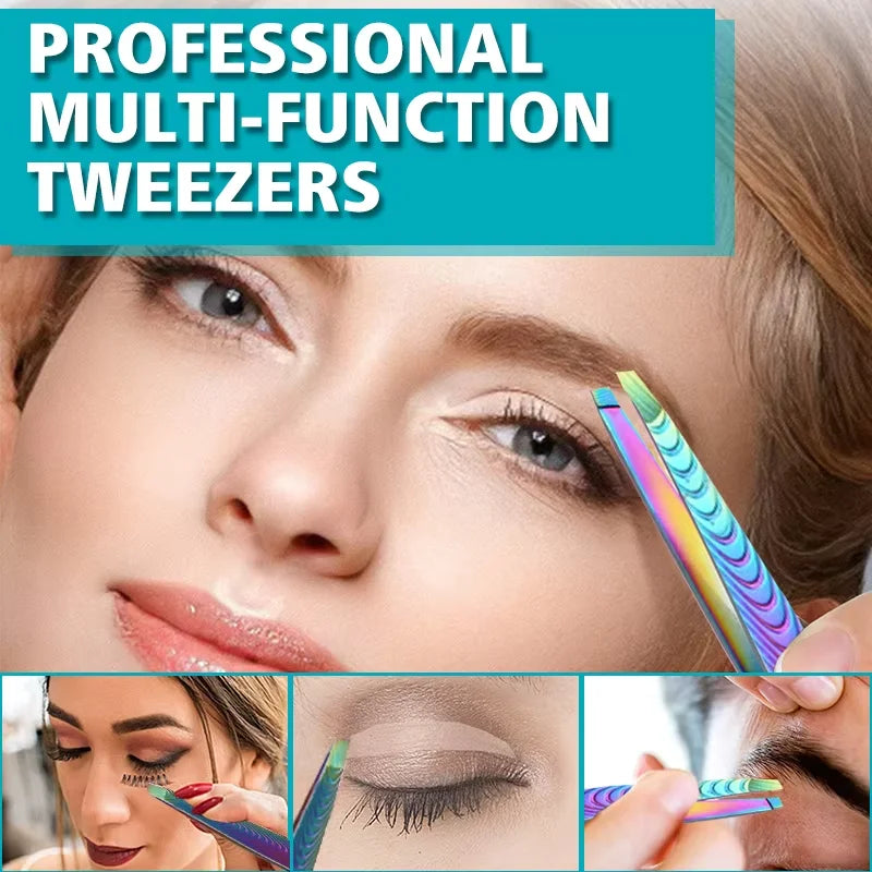 Professional tweezers are specially used in beauty salons to pick up eyebrows, face, eyelashes, hair removal and makeup tools