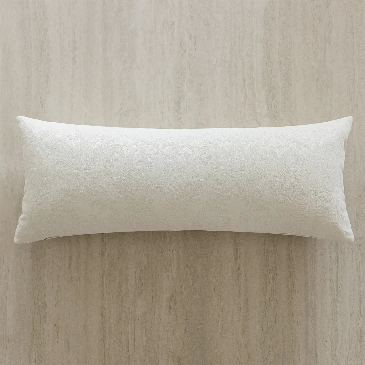35x90cm Long Leg Clamp Pillow Cover Waist Pillowcase Black and White Luxurious Jacquard Cushion Cover for Headboard Bedroom