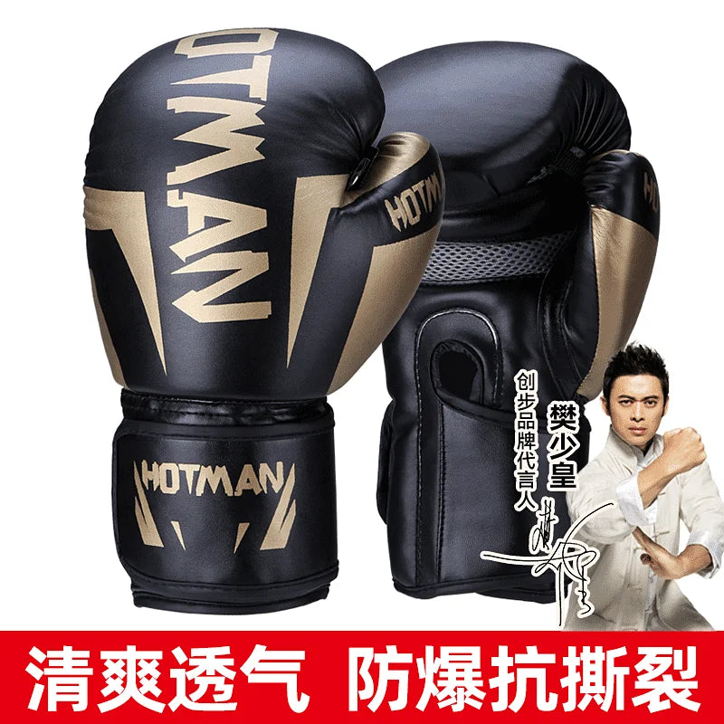 Professional Boxing Gloves for Adults & Kids MMA Sanda Training, Combat-Proven Punching Bag Mitts with Impact Protection for Men