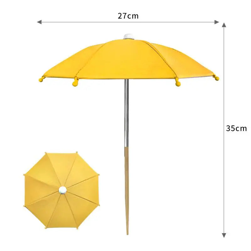 Round Garden Plant Umbrellas Adjustable Height Waterproof For Outdoor Courtyards Backyard Parasol Plant Sun Protecting