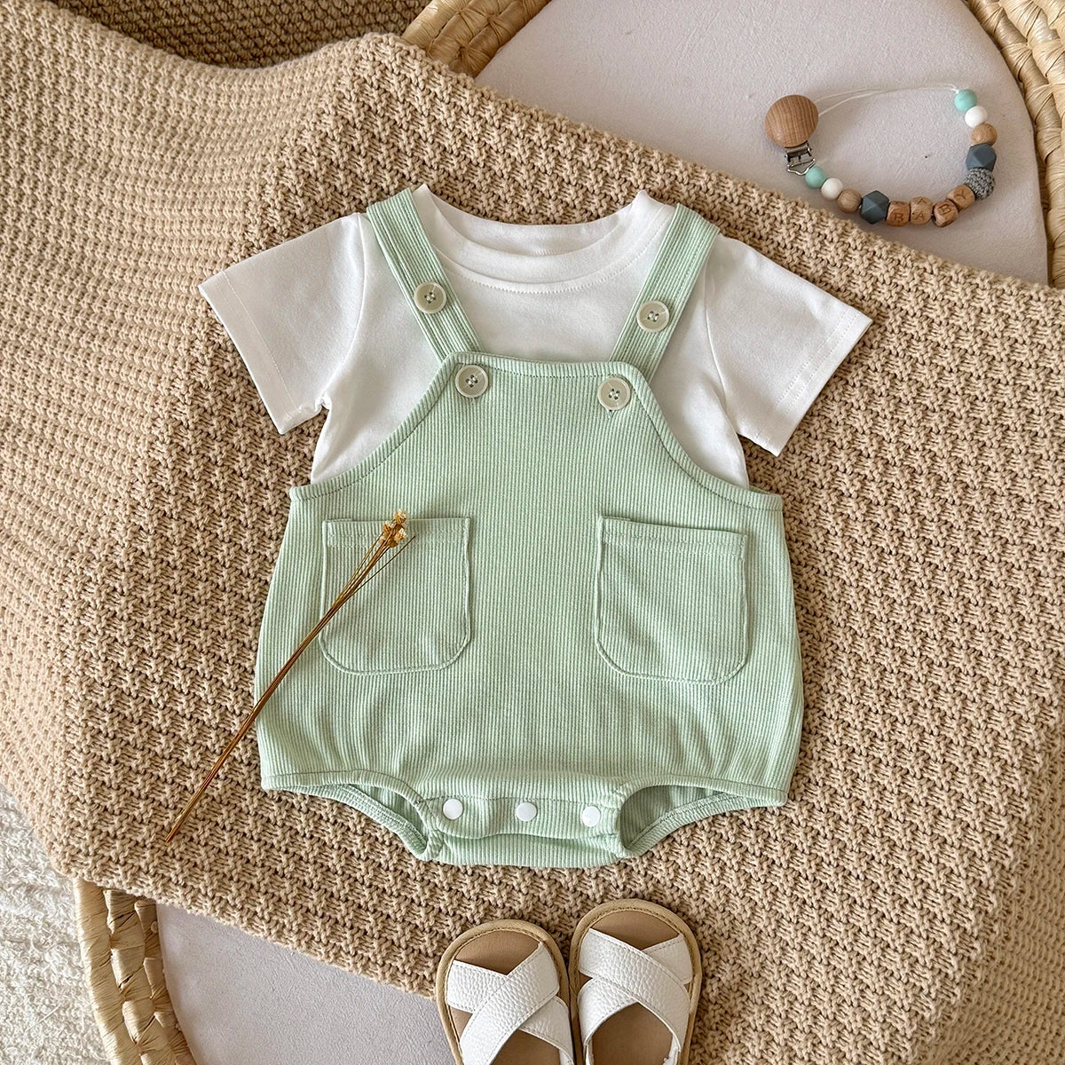 Baby Romper  Fashion Toddler Clothes  Short Sleeve Newborn Bodysuit Infant Jumpsuits 0-18 months ﻿