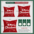 40/45/50cm Red Christmas decoration Cushions Pillowcase Polyester Cushion Cover Throw Pillow Pillowcover Home Car Sofa Decor