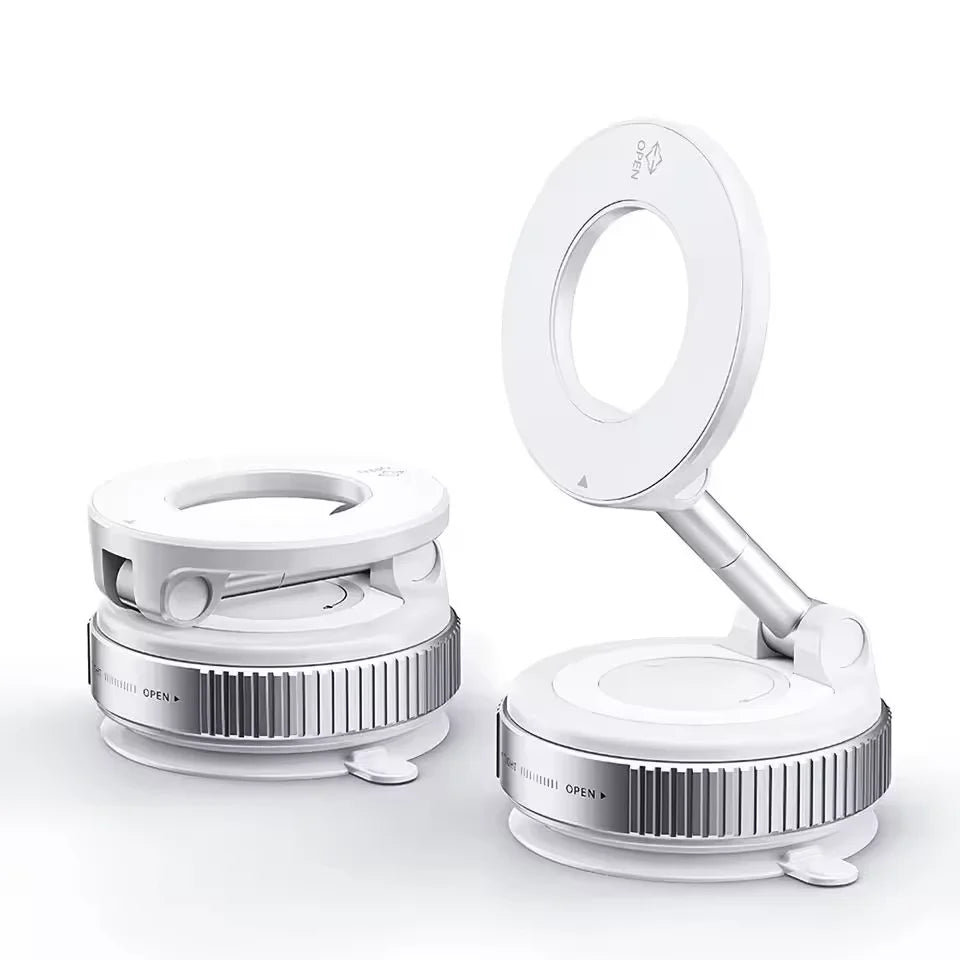 Magsafe Car Phone Holder Suction Cup Vacuum Magnetic Phone Stand 360° rotatable and Foldable Suction Cup Phone Holder Hot