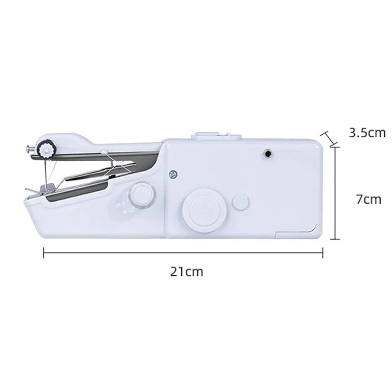 Portable Manual Sewing Machine Handheld Rope-free Electric Quick Build DIY Apparel Supplies Arts Crafts Home Garden Embroidery