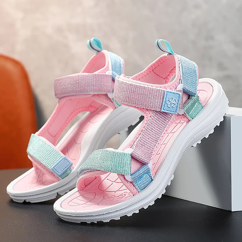 Summer Fashion Children's Girls Sandals Breathable Sport for Boys Casual Outdoor Beach Comfortable Kids Non-slip Student Shoes
