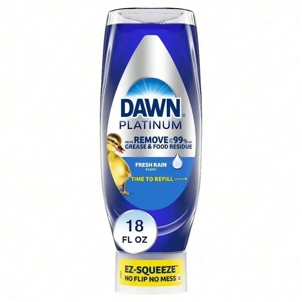 Family Special Offer!!Dawn Platinum EZ-Squeeze Dish Soap Liquid, Dishwashing Liquid, Grease Removal, Fresh Rain