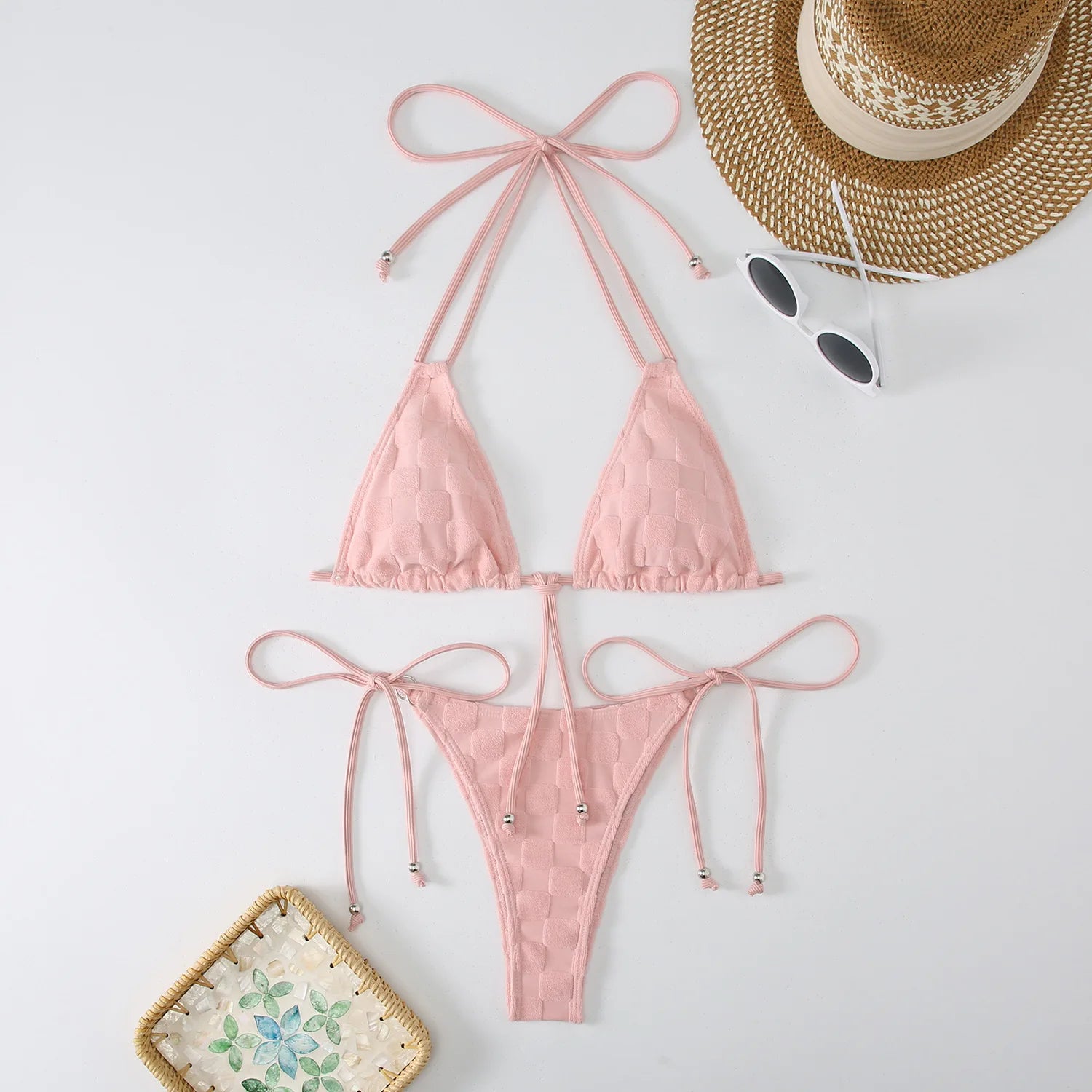 Sexy Triangle Bikini Women's Swimsuit 2025 Swimwear Micro Thong Bikinis Sets Trend  Two-piece Bathing Suit for Female Beach Wear
