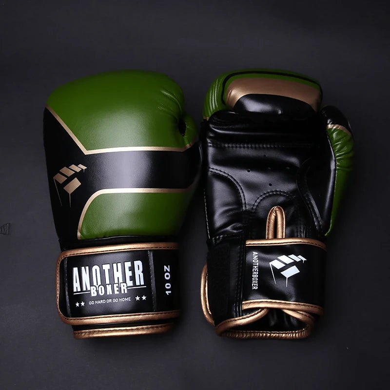 Kick Boxing Gloves 10/12/14oz/16oz PU Leather Professional Muay Thai MMA Kickboxing Glove Silver Sandbag Punch Training Gear