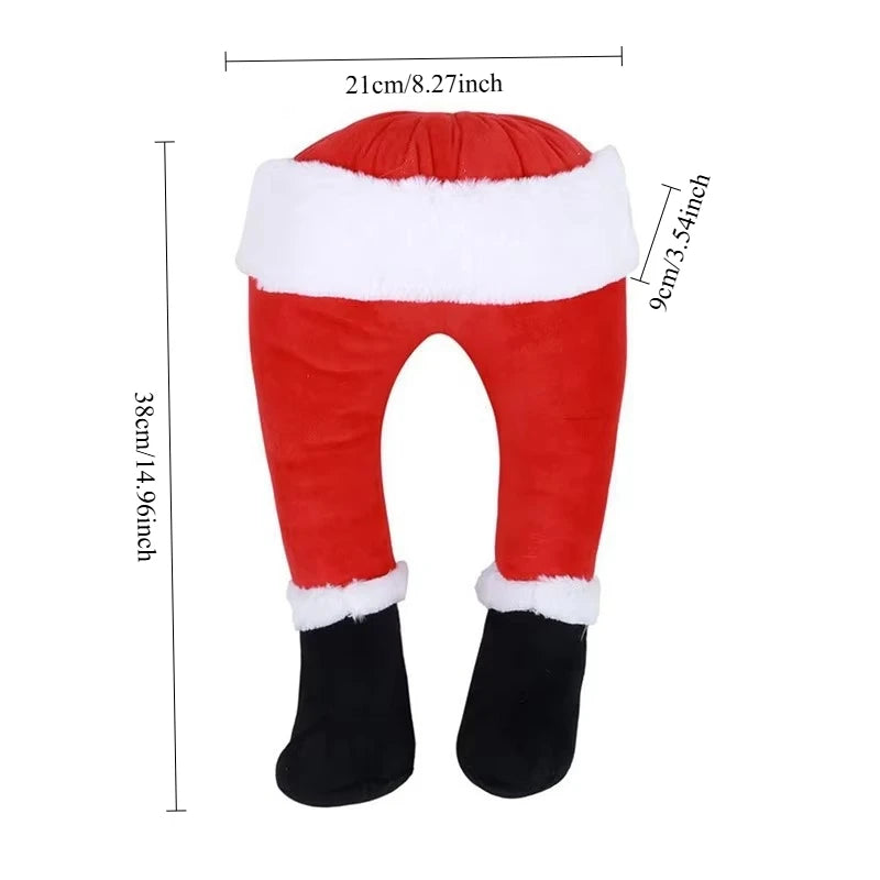 1× Christmas Tree Decoration Santa Claus Elf Legs Christmas Decoration Home Hanging Decoration Door Decoration Christmas Pendant