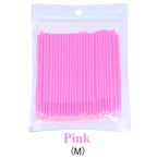 500/1000PCS  Eyelash Brushes Cotton Swab Micro Individual Eyelashes Microbrush Removing Cleaning Lash Extensions Accessori