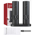 2pcs Electric Pepper and Salt Grinder Set, Battery Powered Adjustable  Coarseness Black Pepper Grinder Mill Kitchen Tools