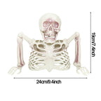 Halloween Decoration Half Body Skeleton Haunted House Horror Props Halloween Outdoor Courtyard Skull Decorations Halloween Party