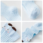 Summer Baby Socks Outdoor Anti-mosquito Newborn Infant Mesh Knee High Socks Cute Animal Cotton Breathable Kids Long Socks