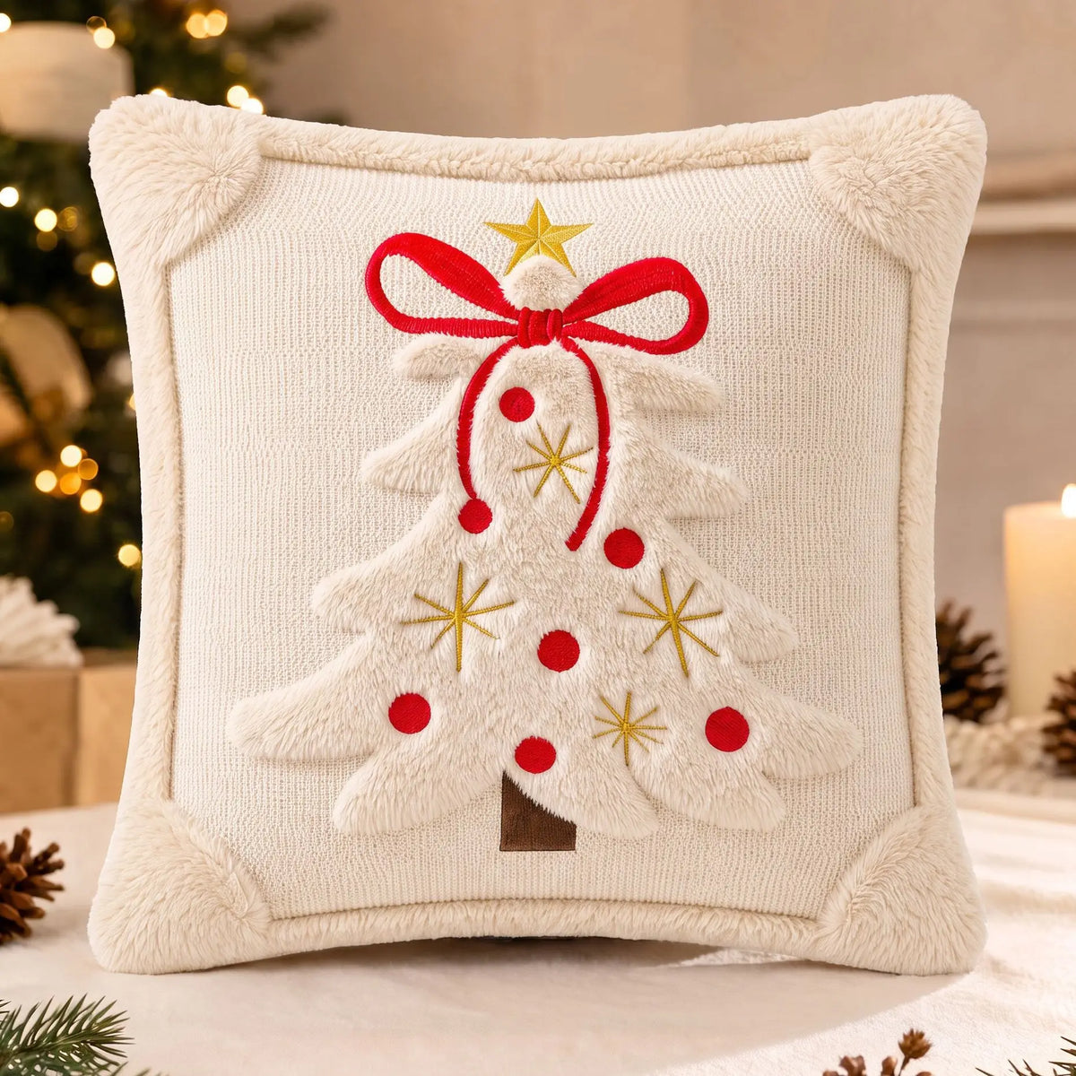 Christmas 3D Cushion Cover Snowman Santa Elk Pattern Pillowcase Sofa Cushion Covers for Home 2026 New Year Christmas Decorations