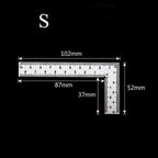 cute school supplies metal ruler Small frame ruler Measuring layout tool Stainless steel square square square square