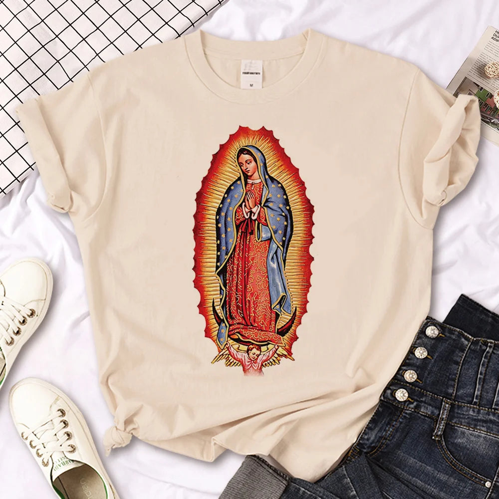 Bible Faith Jesus t shirt women Japanese Tee girl manga designer streetwear clothing