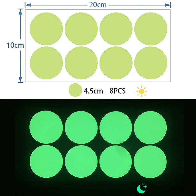 Luminous Dots Wall Stickers Fluorescent Home Children's Room Wall DIY Self-adhesive Decorative Glow In The Dark Stickers