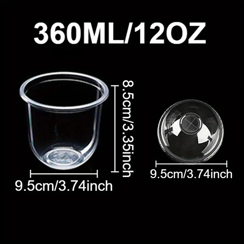 50PCS Disposable U-shaped Cup Party Gathering Birthday Meeting Disposable U-shaped Plastic Cups Meeting Weddings  Party