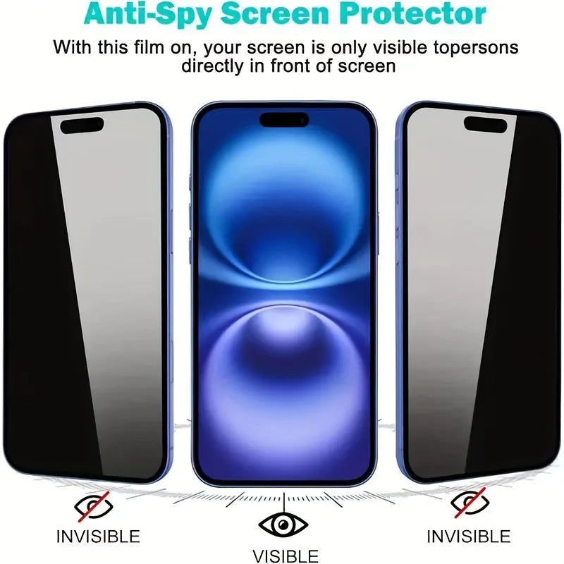 3Pack Privacy Screen Protector for iPhone 11 12 13 14 15 16 17 Pro Max 16e Air Protective Glass For iphone 13 12 Mini Glass