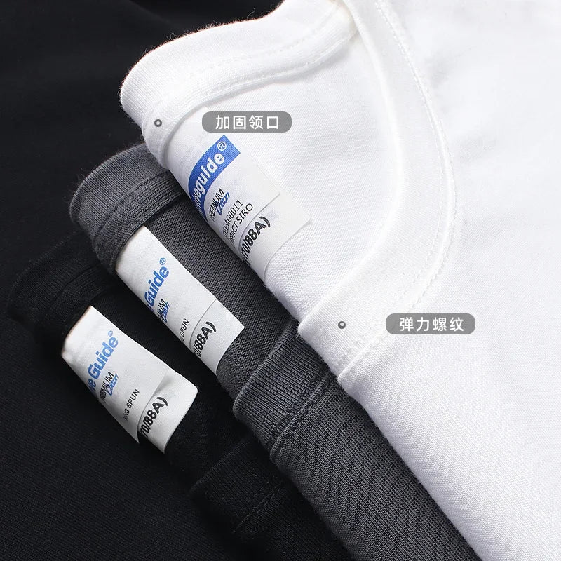 Summer Fashion High End Men's Fun Little Bear 100% Cotton Printed Round Neck High Quality Leisure Fitness Street T-shirt