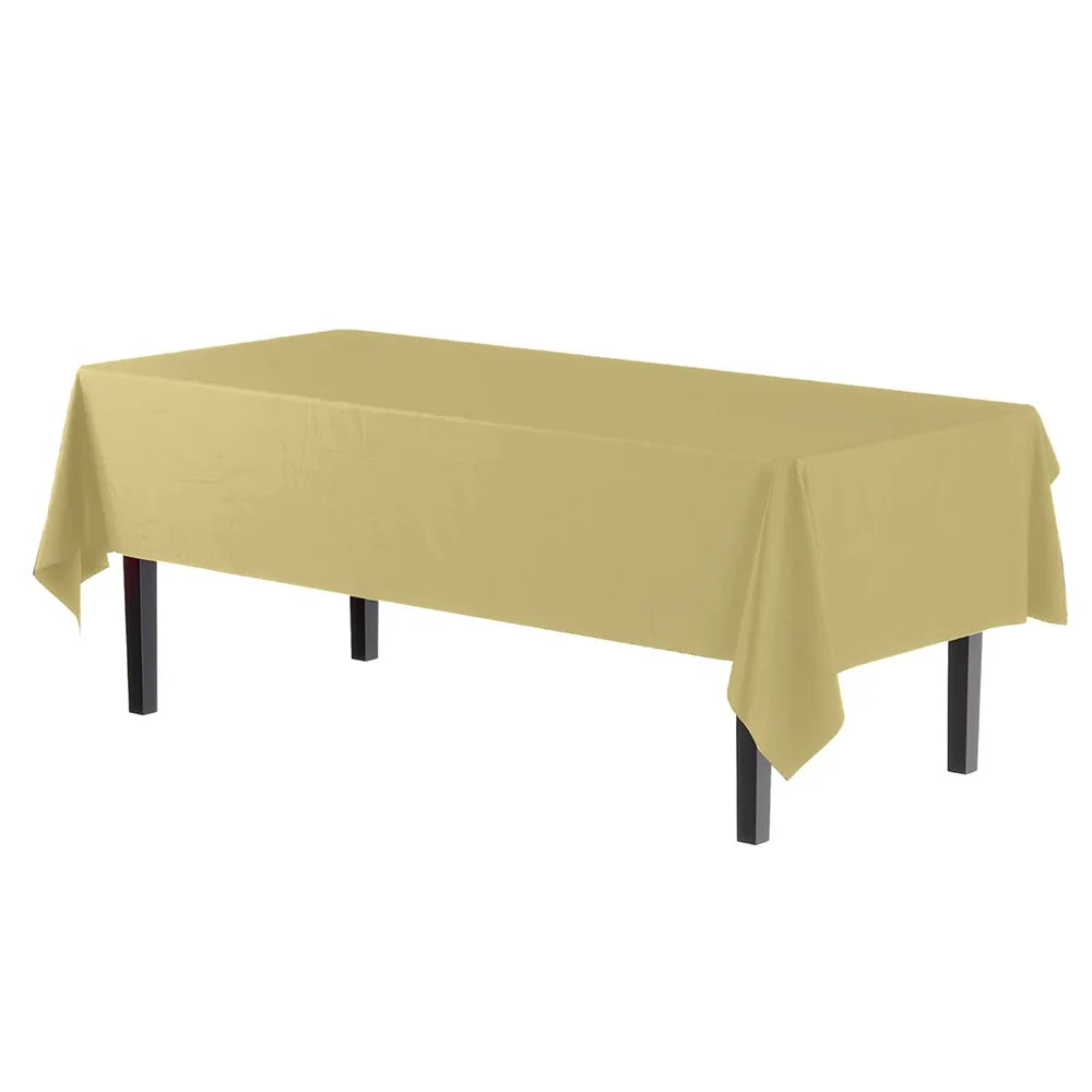 1pcs Disposable Plastic Rectangle Table Cloth Wipe Clean Party Red White Black Tablecloth Covers for Birthday Wedding Christmas