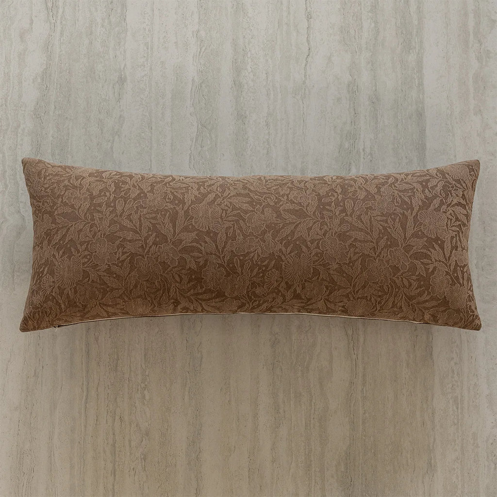 35x90cm Long Leg Clamp Pillow Cover Waist Pillowcase Black and White Luxurious Jacquard Cushion Cover for Headboard Bedroom