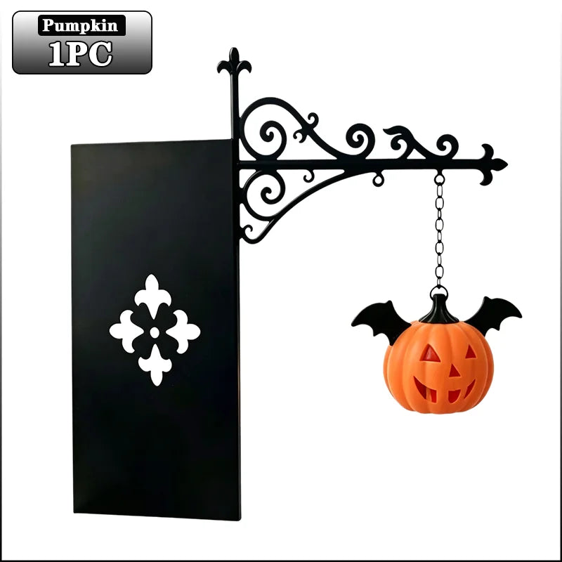 Halloween Themed Vintage Warm Glow Bookend Shelf Lamp Book Stopper for Office Reading Room Desk Decoration Reader Gift